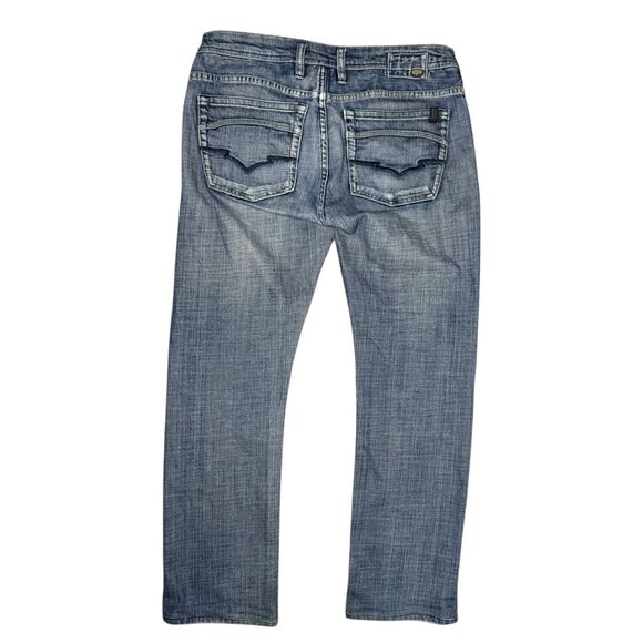 Buffalo David Bitton King Men’s 34x32 Straight Leg Denim Jeans Stretch - Picture 6 of 6